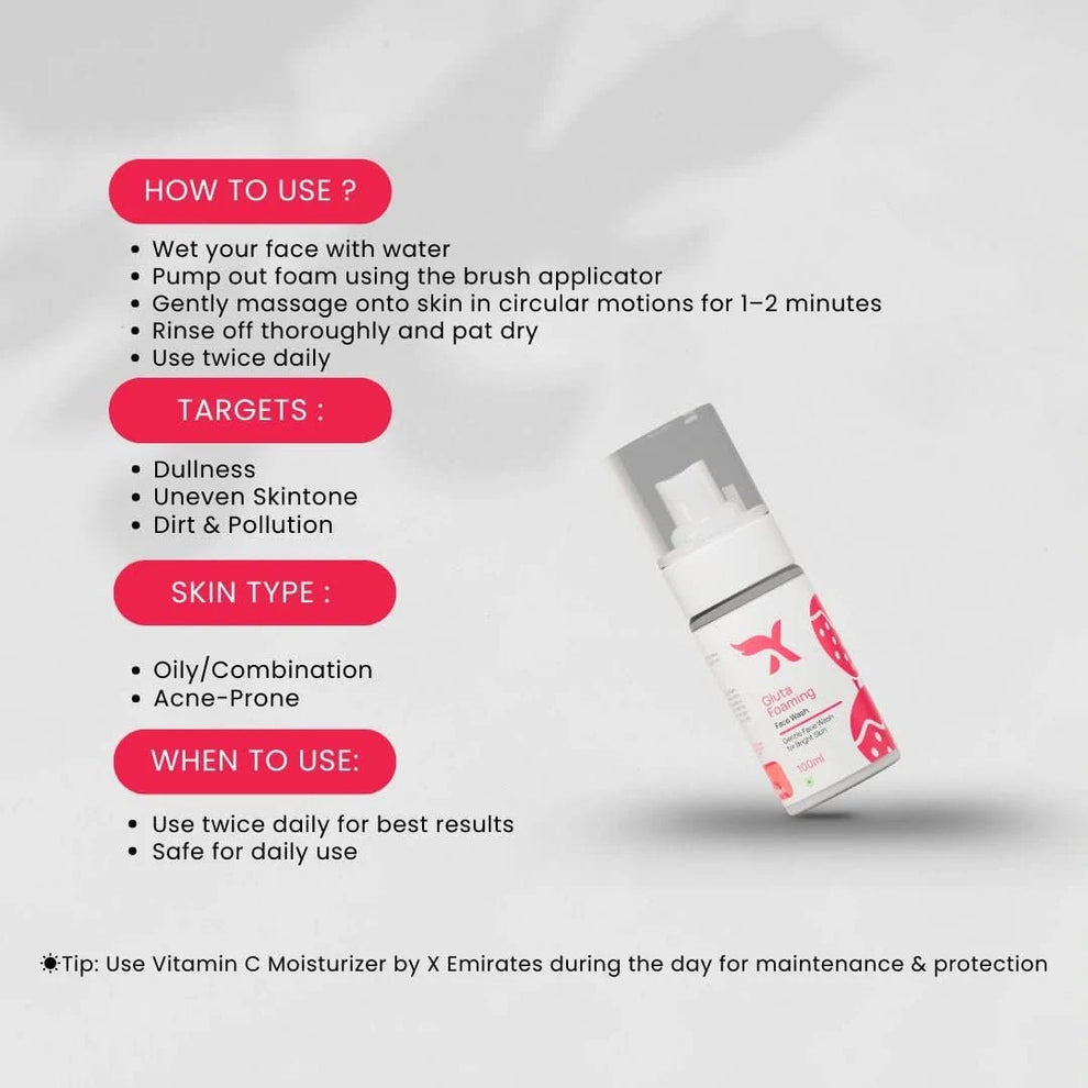 Gluta Foaming Facewash